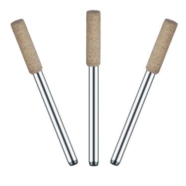 Imagem de Kit 3 Ponta Montada 4Mm Couro H 3Mm Polimento Micro Retífica