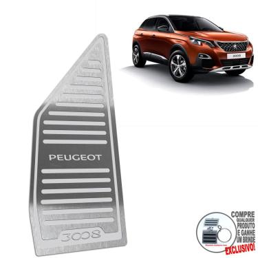 Imagem de Descanso De Pé Peugeot 3008 2017 Até 2022 Aço Inox