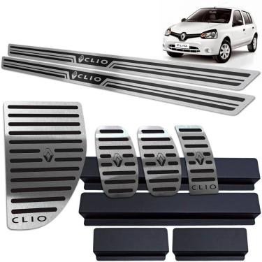 Imagem de Soleira Pedaleira Descanso Clio 2013/2019 Preto AR 2 Portas