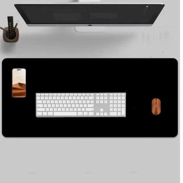 Imagem de Tapete Mesa Couro 90X30 Deskpad Sintético + Porta Copos