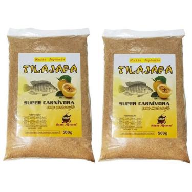 Imagem de Kit com 2 Massas Japonesa Tilajapa Maracujá Para Pesca - 2x500 Gramas 
