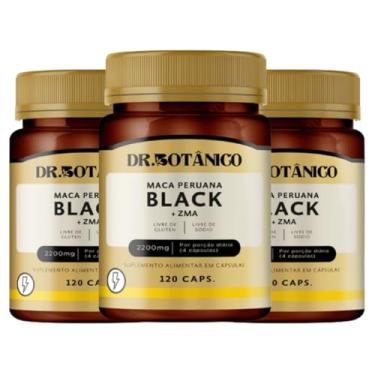 Imagem de Maca Peruana Black DR. BOTANICO 120 Cápsilas Kit 3 Unidades