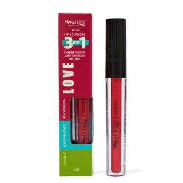 Imagem de Max Love Gloss Labial Lip Volumoso 3 em 1 Cor 312 - Brilho Intenso, Hidratação e Volume