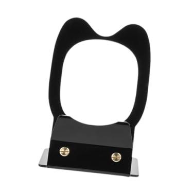 Imagem de simhoa Alto -falante de desktop acrílico Stand Stand Riser Suporte compacto Stand Stand Stand Stand para Clip 4/5 Studio Monitors Office, Preto