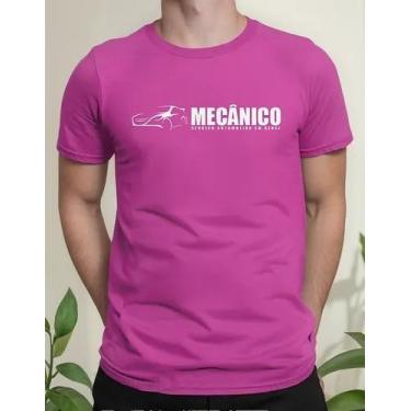 Imagem de Camiseta Camisa Adulto 100% Algodão Uniforme Profissional Mecânico Ofi