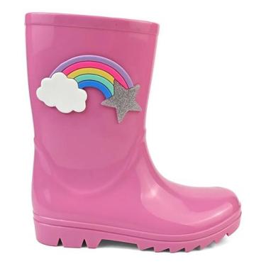 Imagem de Galocha Infantil Cano Alto em PVC Bota Infantil Impermeável Leve e Con