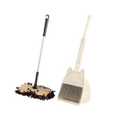 Imagem de simhoa Mini Vassoura, Pá E Esfregão para Crianças Ferramentas de Limpeza Doméstica Desenvolvem Habilidades para a Vida