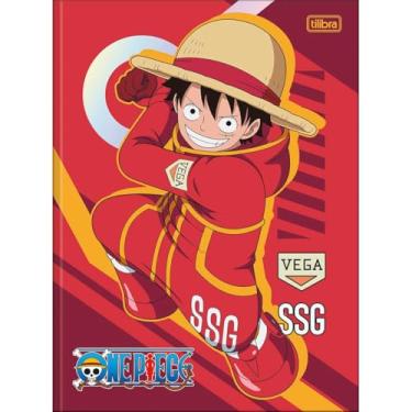 Imagem de Tilibra - Caderno Brochura Capa Dura Universitário One Piece 80 Folhas - Capa Colorida Posição Batalha