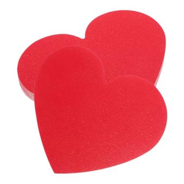 Imagem de Tofficu 40 Peças de Cartões de Nota Em Formato de Coração Vermelho, Recortes de Papel de Felicitação Faça Você Mesmo para O Dia Namorados, Coração Em Branco, Boletim Recortado, Quadro de Avisos