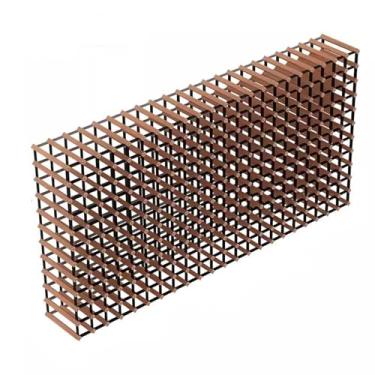 Imagem de Suporte para Vinhos Rack de armazenamento para vinho, armário de vinho para casa, loja comercial, adega, madeira sólida Porta-Garrafas(22 * 11)