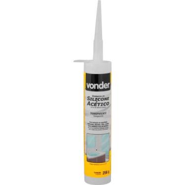 Imagem de Borracha Silicone Acético Transparente 256 G Vonder