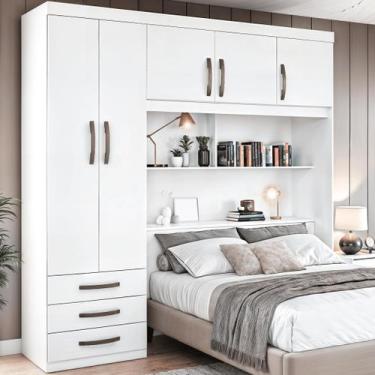 Imagem de Guarda Roupa 5 Portas 3 Gavetas 1 Baú Cancun - Edez