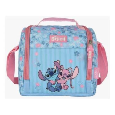 Imagem de Lancheira Térmica Escolar Do Stitch C/ Alça Costas Ajustável - Luxcel
