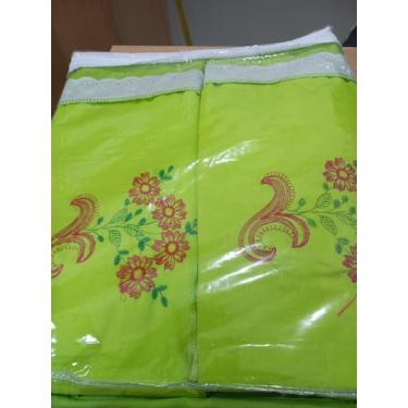 Imagem de Colcha casal bordada de brim com Oxford e 2 fronhas - BDS INDÚSTRIA 