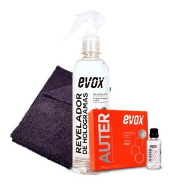 Imagem de Kit vitrificador de faróis auter + revelador de hologramas - EVOX