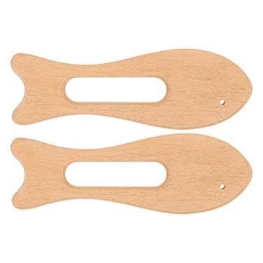 Imagem de Tábua de madeira Gua Sha em forma de peixe, faia polida, resistente, segura, ferramenta de raspagem de madeira para braços, pernas, massagem terapêutica nas costas, relaxamento, casa, escritório