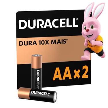 Imagem de Duracell Pilhas Alcalinas AA Pequena Pack 2 Unidades – Dura até 10x – Mais Ideal para Controles Remotos Brinquedos e Lanternas