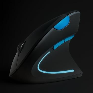 Imagem de Mouse Vertical Sem Fio BRAVORA® ErgoFlow™ — Precisão fluida e conforto extremo | domínio ergonômico para mentes incansáveis