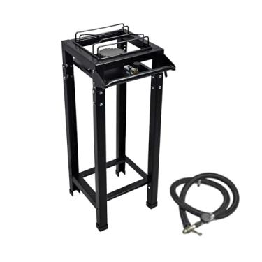 Imagem de Fogão 1 Boca Industrial Alta Pressão Ferro Fundido Preto Roa