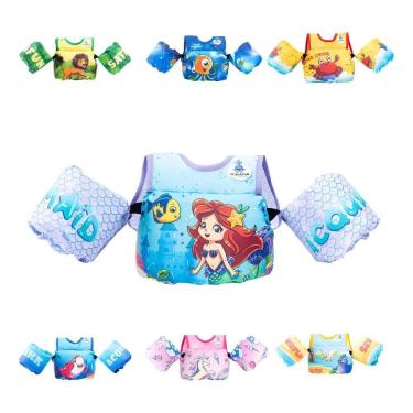 Imagem de Colete Salva-Vidas Flutuador Infantil Boia Não F Mermai