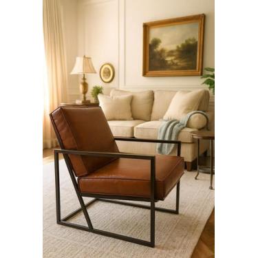 Imagem de Poltrona Italy Retrô  Estilo e Conforto para Seu Espaço. - Decor Metal