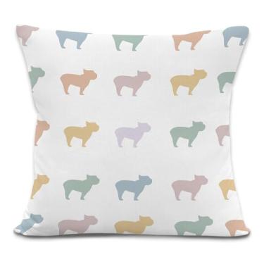 Imagem de laveliabel Capas de almofada coloridas Yorkshire Terrier 45,7 x 45,7 cm, presentes de Yorkie para mulheres e homens, presentes para amantes de cães, capas de almofada decorativas para decoração de