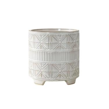 Imagem de Vasos de plantas Vasos de cerâmica com furo drenagem para uso interno/externo, presentes para mães(Grande)