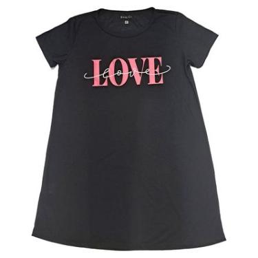 Imagem de SLEEPSHIRT M/C, EM MALHA POLIESTER COM VISCOSE, REF K438 LOVE GG