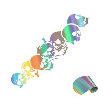 Imagem de Adesivo Universal De Horror Para Carro, Moto, Bicicleta Com Cabeça De 