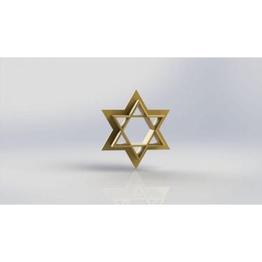 Imagem de Cortador Estrela de Davi Tamanho 5cm