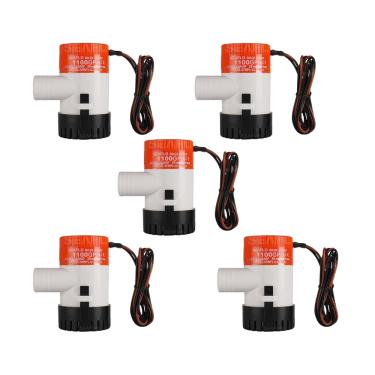 Imagem de Kit 5 Bombas de Porão 1100 GPH SEAFLO 12V 3A Barco Lancha Jet