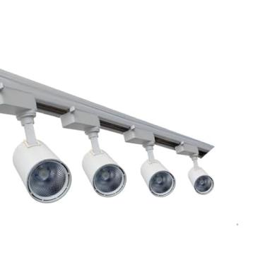 Imagem de Kit Trilho Eletrificado 1m + 4 Spot Led 7w Branco (Branco frio)