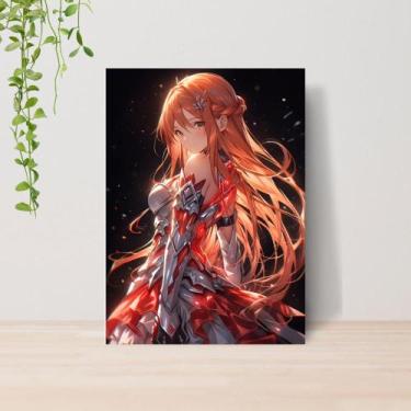 Imagem de Quadro Sword Art Online SAO Anime A4  Placa MDF 16 - Lomi Art