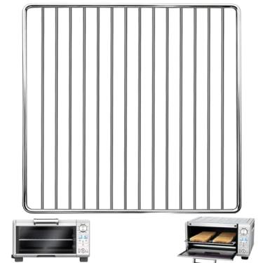 Imagem de GCQ Rack de arame para Breville BOV450XL Mini forno de bancada inteligente e forno torradeira, 29 cm × 26 cm, grade de aço inoxidável, acessórios para churrasqueira, peças de reposição, lavável na