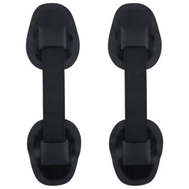 Imagem de Tsnamay 2 peças de alça inflável de material de PVC preto, alça de prancha de surfe de borracha para barco, aderência de prancha de surf, acessórios de bagagem