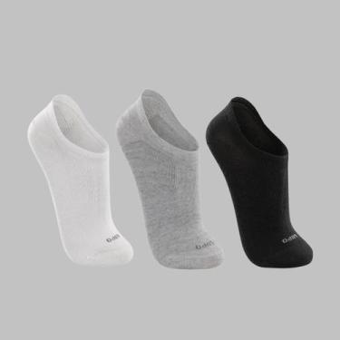 Imagem de Kit 3 Pares Meia Sapatilha Invisível Lupo Premium, Sortido i, P (33/36