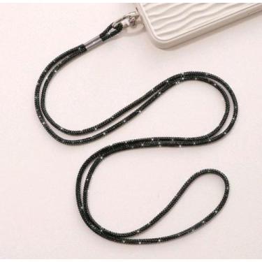 Imagem de Cordão Antiperda celular Brilhante Pendurar telefone cracha chaveiro s