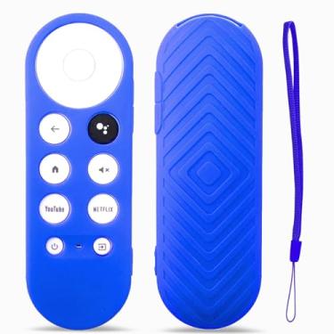 Imagem de TOKERSE Capa de controle remoto para Chromecast com controle remoto Google TV HD 2022 / 4K 2020 - capa protetora de silicone antiderrapante para Chromecast com controle remoto por voz do Google TV -