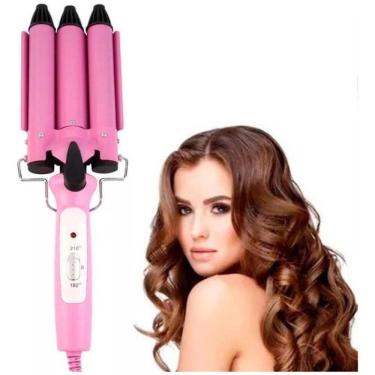 Imagem de Chapinha Triondas Rosa Bivolt 25Mm Ondulador