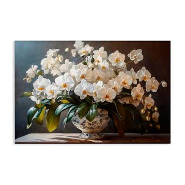 Imagem de Stupell Industries Arte de parede em tela de arranjo de orquídeas elegante, design por Franklyn Gregory, 40,6 x 61,8 cm