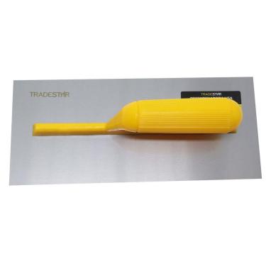 Imagem de Desempenadeira Aço Lisa 12 X 28 Cm Cabo Plástico Tradestar