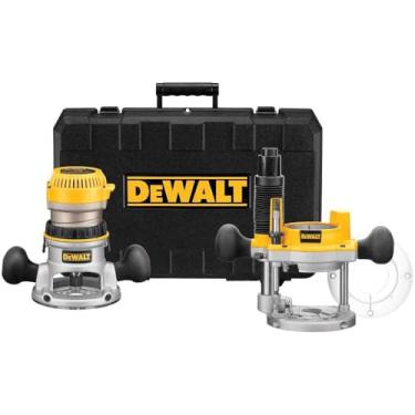 Imagem de Kit Combinado de Base Fixa/Imersão para Roteador DEWALT DW616PK - 1,6kg - 11A