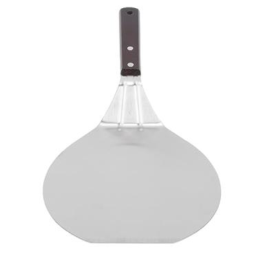 Imagem de Mingzhe Espátula de Cozinha de Aço Inoxidável Premium, Resistência a Alta Pressão, Aderência Resistente e Confortável, Superfície Lisa, para Refogar, Fritar, (Espátula Redonda para Pizza, Cabo de