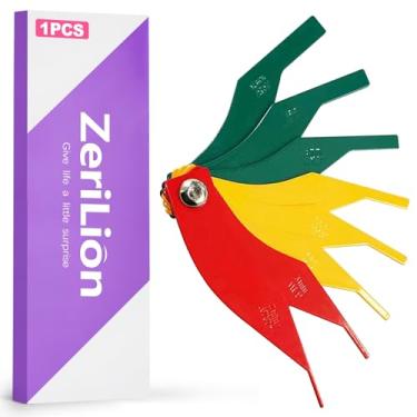 Imagem de ZeriLion Kit de Medição de Desgaste de Pastilha de Freio Automotiva - Calibres Codificados por Cores com Marcações SAE e Métricas - Ferramenta de Inspeção Mecânica