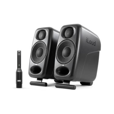 Imagem de IK Multimedia iLoud Micro Monitor Pro - Par - bidirecional bidirecional, altamente portátil, monitores de estúdio de referência compactos controlados digitalmente. X-MONITOR. Microfone de calibração