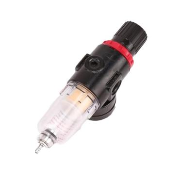 Imagem de UHFILYQBA AFR2000 Filtro Pneumático Unidade de Tratamento de Ar Regulador de Pressão Medidor de Interruptor para Compressor de Ar Filtro de Ar Umidade Separador de Óleo (AFR-2000 BRASS8)