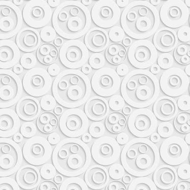 Imagem de Papel De Parede Textura Branca Com Circulos 3D Sala Quarto - LRP