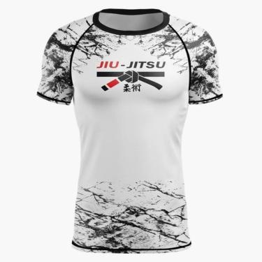 Imagem de Camiseta Black Cat Sport Wear Jiu-Jitsu Rash Guard Segunda Pele Proteção Combat-Unissex