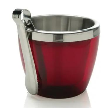 Imagem de Balde Para Gelo Com Pegador 13 cm em Aço Inox