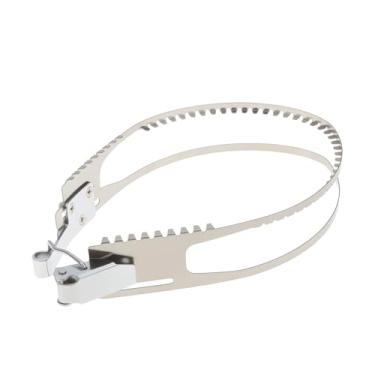 Imagem de SING F LTD Tampa de moldura de tampa de banda dupla com clipe de argola de aço de 40 cm compatível com máquina de bordar Tajima Suporte de bordado para chapéu